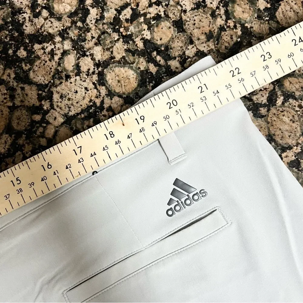 Adidas Men's Ultimate 365 Golf Flat Front Casual Shorts Grey Size 42